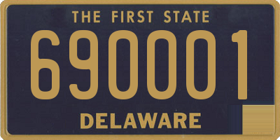 DE license plate 690001