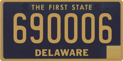 DE license plate 690006
