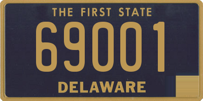DE license plate 69001