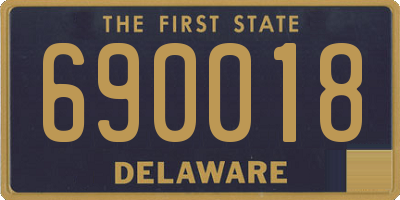 DE license plate 690018