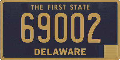 DE license plate 69002