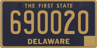 DE license plate 690020