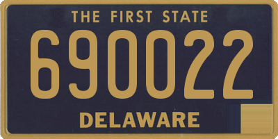 DE license plate 690022