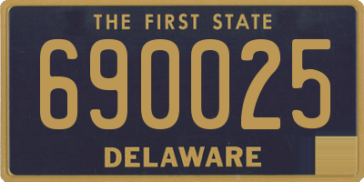 DE license plate 690025