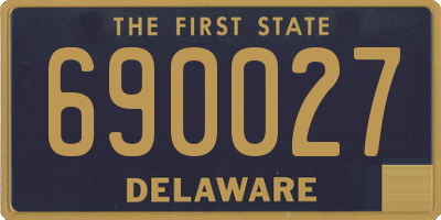 DE license plate 690027