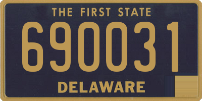 DE license plate 690031