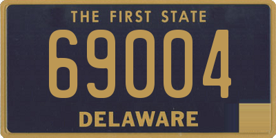 DE license plate 69004