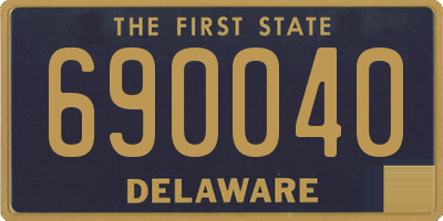 DE license plate 690040