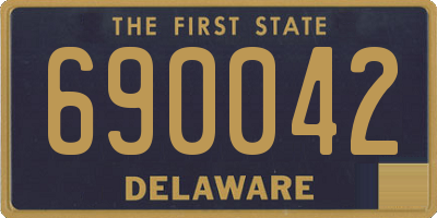 DE license plate 690042