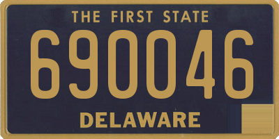 DE license plate 690046