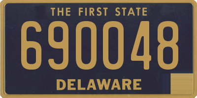 DE license plate 690048