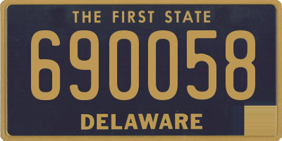 DE license plate 690058