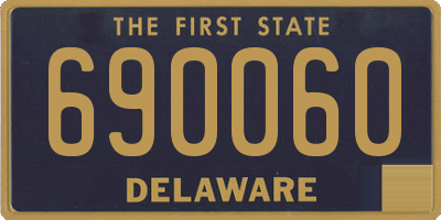 DE license plate 690060