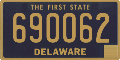 DE license plate 690062