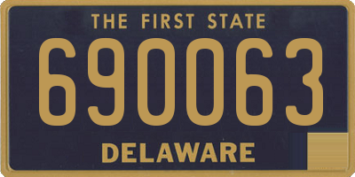 DE license plate 690063