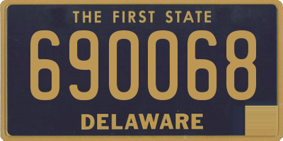 DE license plate 690068