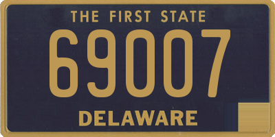 DE license plate 69007