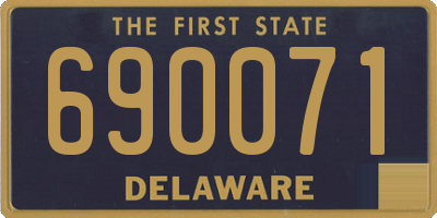 DE license plate 690071