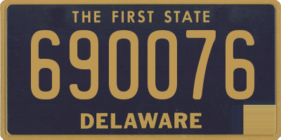 DE license plate 690076