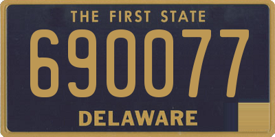 DE license plate 690077