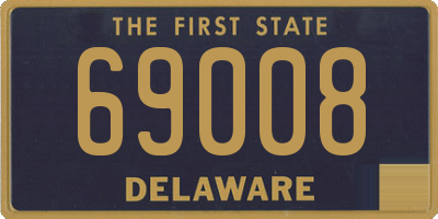 DE license plate 69008