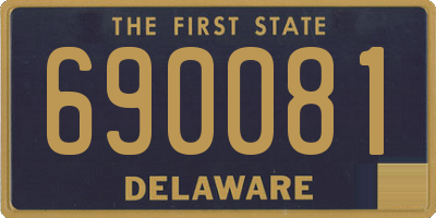 DE license plate 690081
