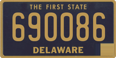 DE license plate 690086