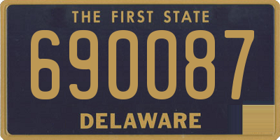 DE license plate 690087