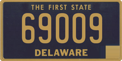 DE license plate 69009