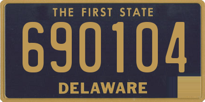 DE license plate 690104