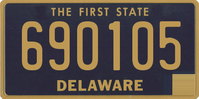 DE license plate 690105