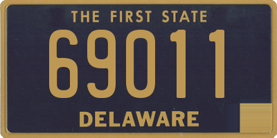 DE license plate 69011