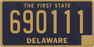 DE license plate 690111