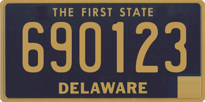 DE license plate 690123