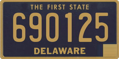 DE license plate 690125