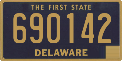 DE license plate 690142