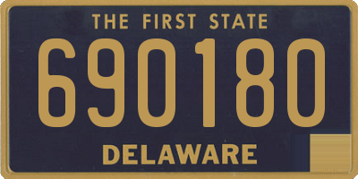 DE license plate 690180