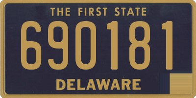 DE license plate 690181