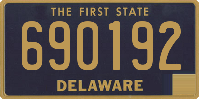 DE license plate 690192
