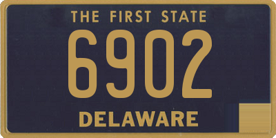 DE license plate 6902