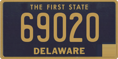 DE license plate 69020