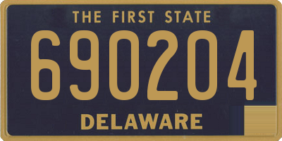 DE license plate 690204