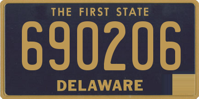 DE license plate 690206