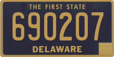 DE license plate 690207