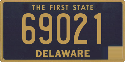 DE license plate 69021