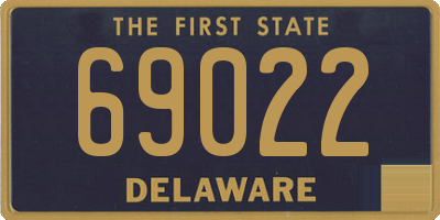 DE license plate 69022