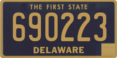 DE license plate 690223