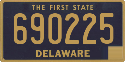 DE license plate 690225