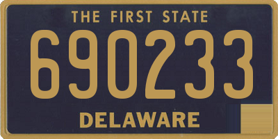 DE license plate 690233