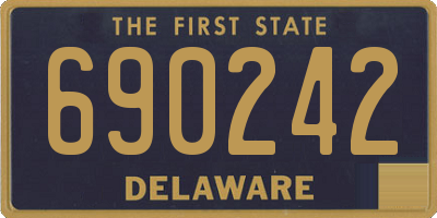 DE license plate 690242